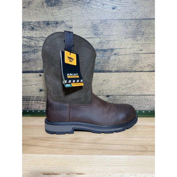 New Ariat Work Boots Men's Groundbreaker Steel Toe Work Boot 10014241 Size 13 D - Picture 2 of 12